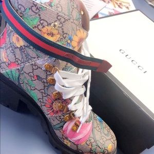 Gucci Blossom Hiking Boots